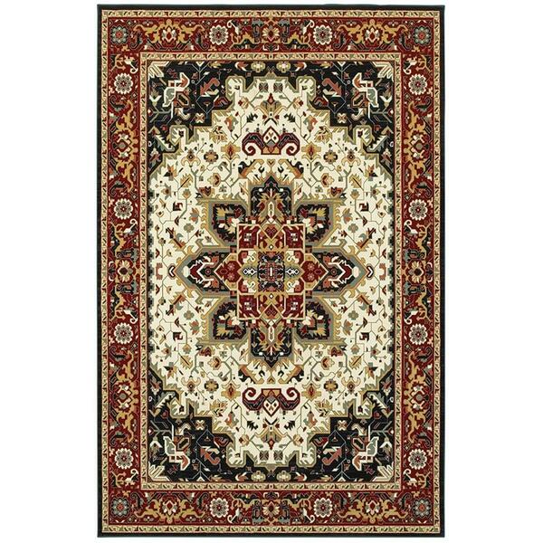 Oriental Weavers 6 Ft. 7 In. X 9 Ft. 6 In. Kashan Traditional Area Rug, Red K096W1200290ST